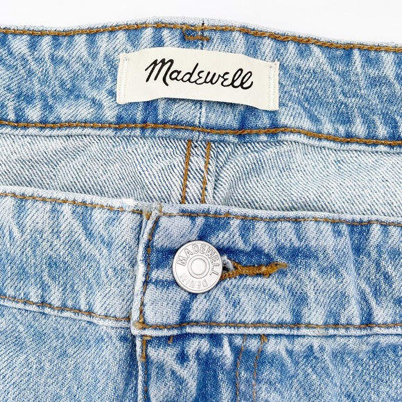 NEW Madewell Plus Relaxed Denim Shorts in Madera Wash Side-Slit Edition Size 24W - Picture 6 of 13